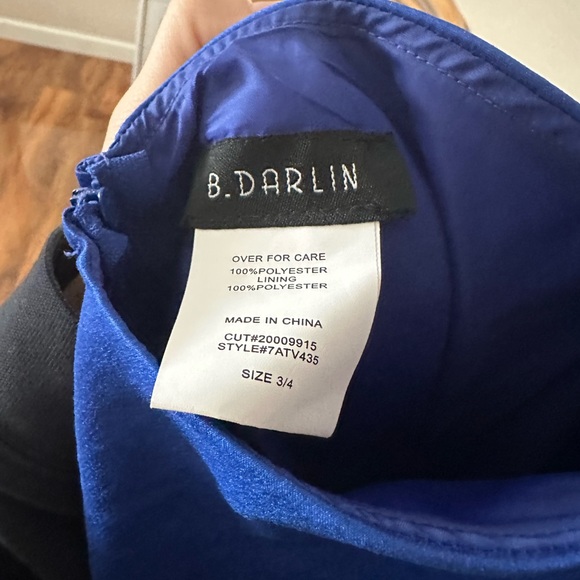 B Darlin Prom dress royal blue - Picture 5 of 6